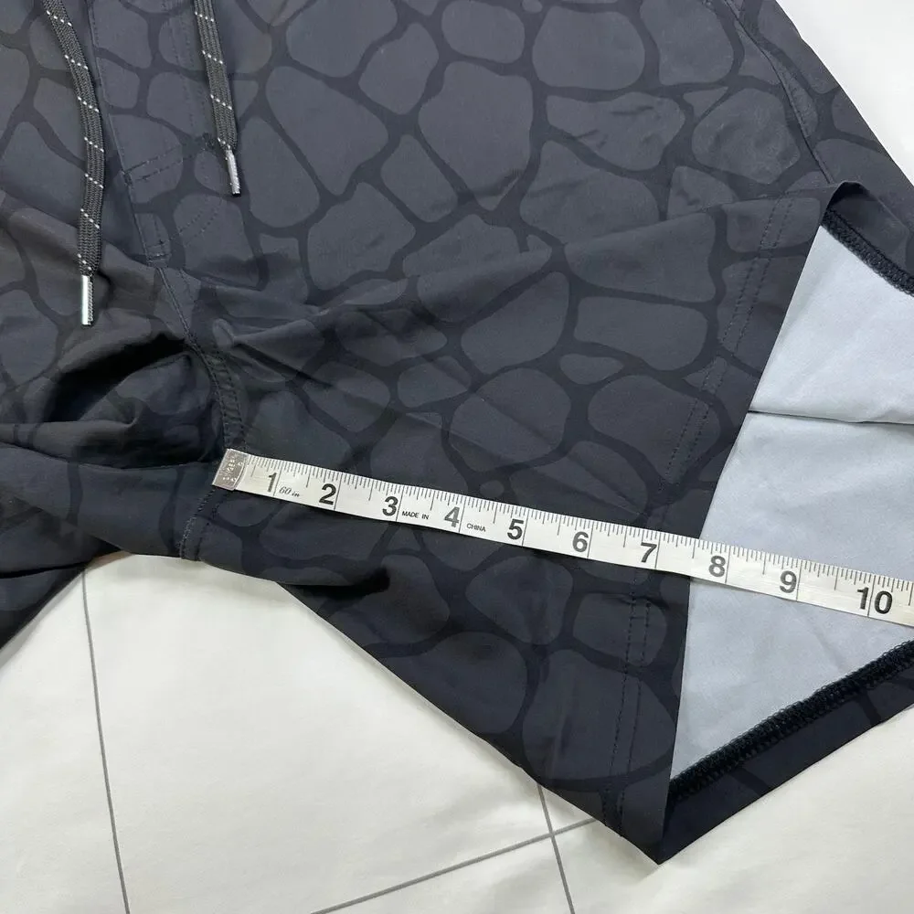 Fair Harbor Shorts Mens XXL Black Pebbles Ozone Water Repellent Board Athletic